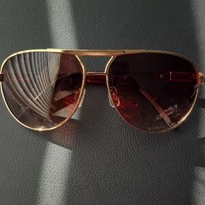 Tahari Gold and Brown Sunglasses